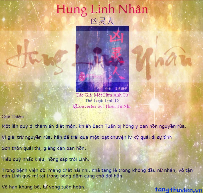 Hung Linh Nhân audio mới nhất